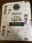 Nwt Peanuts Snoopy 4TH Of July Full Sheet Set Uncle Sam Patriotic Flag 4PC Rare. Fixed Price $38.00.