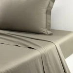 Triomphe Flat Sheet By Yves Delorme, Cotton Sateen With Double Saddle Stitching. Fixed Price $375.00.