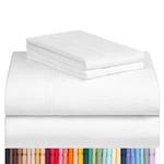 4 Pc Bed Sheets Deep Pockets 18" Eco Friendly Wrinkle Freekidsfitted. Fixed Price $38.93.