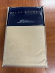 Ralph Lauren 464 Solid Percale Burnished Chamois 100% Cotton Twin Flat Sheet Nip. Fixed Price $38.00.
