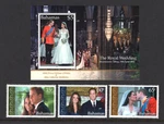 M3695 Bahamas 2011 SG1584/6+MS1587 - Royal Wedding Plus Mini Sheet.. Fixed Price $11.51.