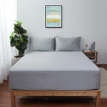 Twin Gray 600TC Egyptian Cotton Fitted Sheet ONLY-16" Deep Pocket. Fixed Price $37.48.