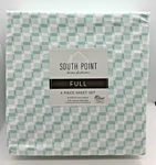South Point Home Fashions Microfiber 4 Piece Full Size Sheet Set Houghton Mint. Fixed Price $28.49.