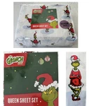 4 Pc Dr. Seuss The Grinch Queen Size Cotton Sheet Set Christmas Soft New. Fixed Price $58.88.