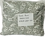 South Point Home Fashions 6 Piece Sheet Set King - Flower Leaf. Fixed Price $25.00.