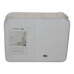 Lacoste King Sheet Set Cotton Percale White Embroidered Logo Lightweight Durable. Fixed Price $63.00.