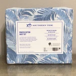 Southern Tide Printed Cotton 3PC Twin Sheet Set Blue Tropical Nwt. Fixed Price $50.00.