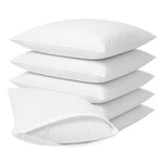 6-PACK Zippered Fabric Pillow Protector Covers 20" X 30" Waterproof, Breathable. Fixed Price $16.99.