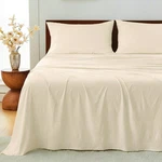 Gokotta Microfiber Sheets Queen, 16-INCH Deep Pocket With Elastic. Fixed Price $60.36.