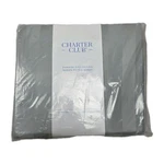 Charter Club Queen Fitted Sheet Stripe Cotton 550-THREAD Count Vapor. Fixed Price $53.99.