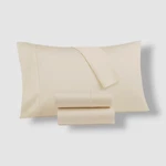 Charter Club Ivory Sleep Luxe Solid Cotton Flannel 4-PC Full Sheet Set. Fixed Price $48.60.