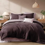 7-PIECE Queen Comforter Set Italian Plum Soft All-season Bedding. Fixed Price $115.99.