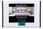 Dwellstudio King Sheet Set Cotton Rich White 2000TC Extra Deep Pockets. Fixed Price $89.99.