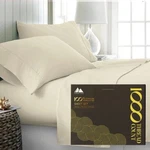 Mayfair Linen 1000 Thread Ct 100% Cotton Desert Sand Queen Size Sheet Set 4 Pc. Fixed Price $51.99.