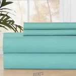 Baltic Linen Home Soft Cozy Brushed Microfiber Sheet (4) Set Turquoise King Size. Fixed Price $39.99.
