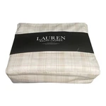 Ralph Lauren 4 Pc Queen Sheet Set Plaid Light Beige Pink White 100% Cotton New!. Fixed Price $72.99.