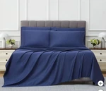 Kirkland Signature 680 Tc 6-PIECE Sheet Set King Vintage Indigo Nip. Fixed Price $84.99.