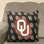 Oklahoma Sooners Throw Pillow - University Ou College. Fixed Price $14.39.