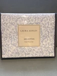New Laura Ashley Home Full 4 Pc Sheet Set Blossoming Blue Floral T300 100%COTTON. Fixed Price $85.00.