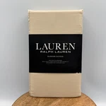 Lauren Ralph Dunham Sateen Set 2 King Pillowcases Oat Cotton 300 Nip. Fixed Price $29.99.