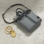 JC-003-F50-SP: & Leather Workshop 1/6 Flyers Helmet Bag Grey. Fixed Price $32.99.