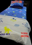 Toy Story Multicolored All Overprinted Twin Bedding Sheet Set For KIDS-3 Pieces. Fixed Price $24.96.