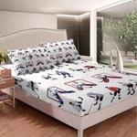 Feelyou Ice Hockey Fitted Sheet Sports Event Bedding Set Player Sh.... Fixed Price $43.20.