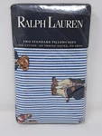 Nip Ralph Lauren Polo Teddy Bear Blue Striped Pillowcases Pack Of Usa BIN32. Fixed Price $114.55.