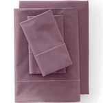 Lands End Supima Cotton Sateen Sheet Set Queen Vintage Plum New. Fixed Price $159.99.