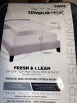 Tempur-pedic Fresh And Clean Ordor Neutralizing Zip-off Top Twin Mattress Pad. Fixed Price $65.00.