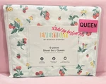 Martha Stewart Fruit Everyday 6 Pc Queen Bed Sheet Set New Strawberry Floral. Fixed Price $55.00.