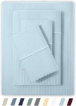 Feather & Stitch 500 Queen Size Damask Bed Sheet Set, 100% Cotton Soft. Fixed Price $69.99.