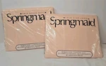New Vintage Springmaid Peach Percale Twin Fitted & Flat Sheet Cotton/polyester. Fixed Price $28.95.