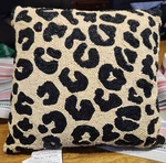 Karma Home Beaded Leopard Print Throw Pillow Accent Cushion Luxury Bohemian Ex. Fixed Price $33.41.