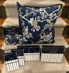 Ralph Lauren Deauville King Sheets, 2 Shams + Striped Pillowcases, New!. Fixed Price $399.00.