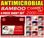 Copperx Bamboo Set Queen &king 6 Piece Deep Pocket Soft Cooling Bed. Fixed Price $69.99.