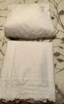 Simply Shabby Chic White Queen Lace Trimmed Flat / Fitted Sheets Cottage. Fixed Price $49.99.