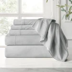 Charisma 400 Thread Count 6-PIECE Sateen Sheet Set Cal King Grey. Fixed Price $99.69.