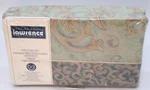 Lawrence Bedding King 4PC Sheet Set Milano Aqua Blue Cotton Modern Floral. Fixed Price $99.95.