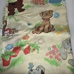 Vintage Pound Puppies 1985 Twin Flat Sheet. Fixed Price $14.99.