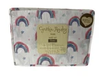 Cynthia Rowley 3 Piece Twin Sheet Set Kids Rainbows Stars Soft The Touch New. Fixed Price $29.99.
