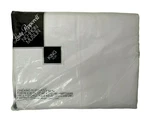 Vintage Lady Pepperell White No Iron Muslin King Flat Sheet Poly Cotton Sealed. Fixed Price $31.39.
