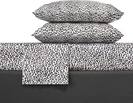 Betsey Johnson 6-PIECE Satin King Sheet Set Leopard Cheetah Print Bnwt. Fixed Price $35.99.