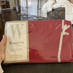Wamsutta Full Fitted Sheet Fits Up To 13 Deep 200 Thread Count Red. Fixed Price $23.99.