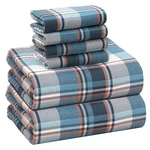 Flannel Sheets Size 6 Pcs - 100% Cotton Double Brushed Bed Queen Dynasty. Fixed Price $67.21.