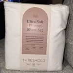 Full Ultra Soft Flannel Sheet Set White - Threshold. Fixed Price $48.99.