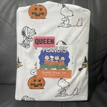 Peanuts Berkshire Snoopy Halloween Queen Size Sheet Set Witch Pumpkin Mummy New. Fixed Price $46.01.