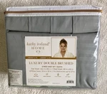6-PC Kathy Ireland Home Luxury Double Brushed Queen Striped Sheet Set Gray New. Fixed Price $26.99.