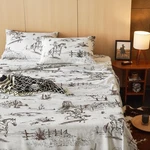 Western Bed Sheets, 4-PIECE Set, Rustic Ranch Life With Cowboy Southwes.... Fixed Price $51.97.