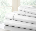 Dobby Stripe Bed Sheet Set Kaycie Gray Soft Collection- Extra Deep Pocket. Fixed Price $52.99.